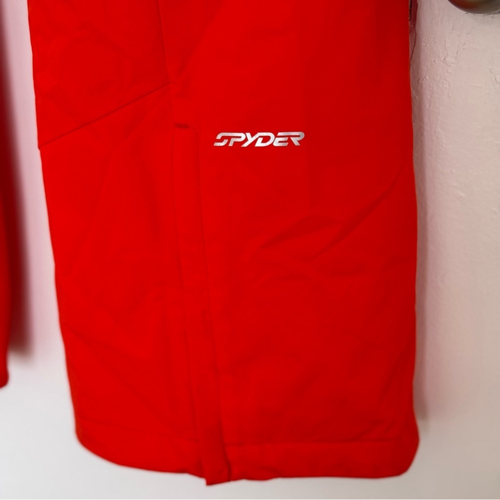 NEW Spyder Women Bright Red Ski Snowboard Snow Waterproof Pants Suit Size 14R - Picture 8 of 15